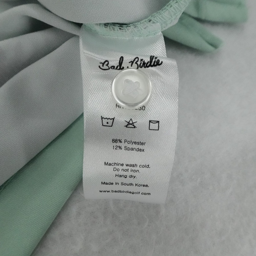 Bad Birdie Shirt Mens XL Mint Green Pineapple Cocktail Golf Stretch Polo - Picture 8 of 10